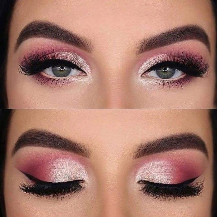 🤩sombra de ojos líquida con brillo ✨MISS ROSE✨