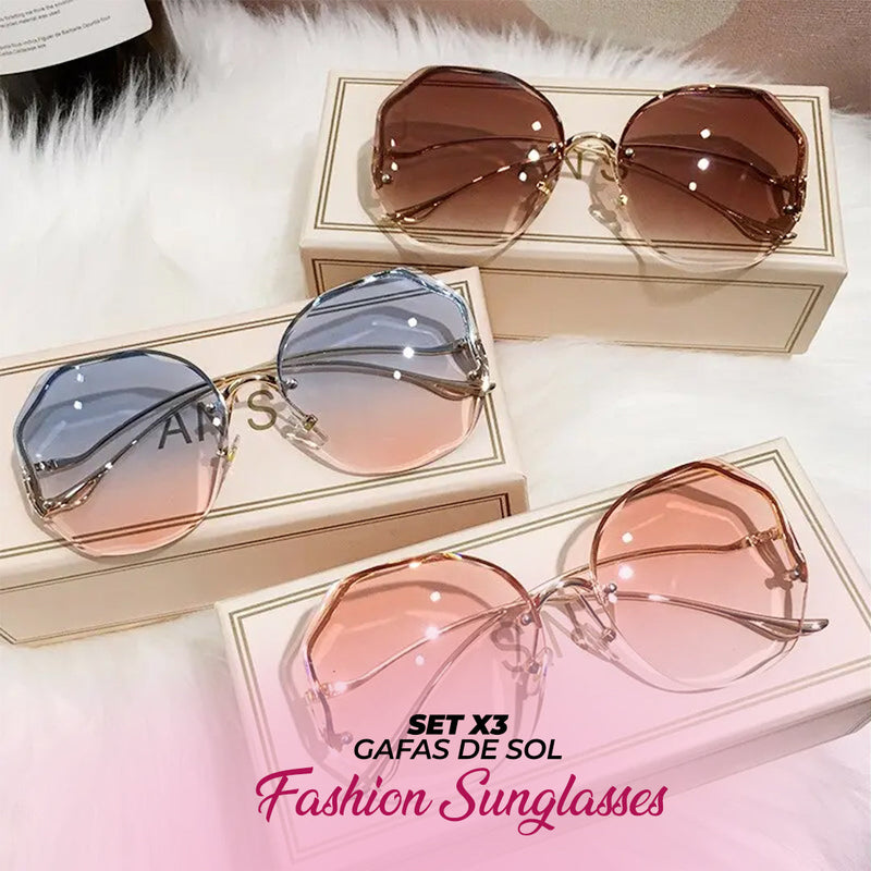 OFERTA ESPECIAL! SET X3 FASHION SUNGLASSES + REGALO SORPRESA